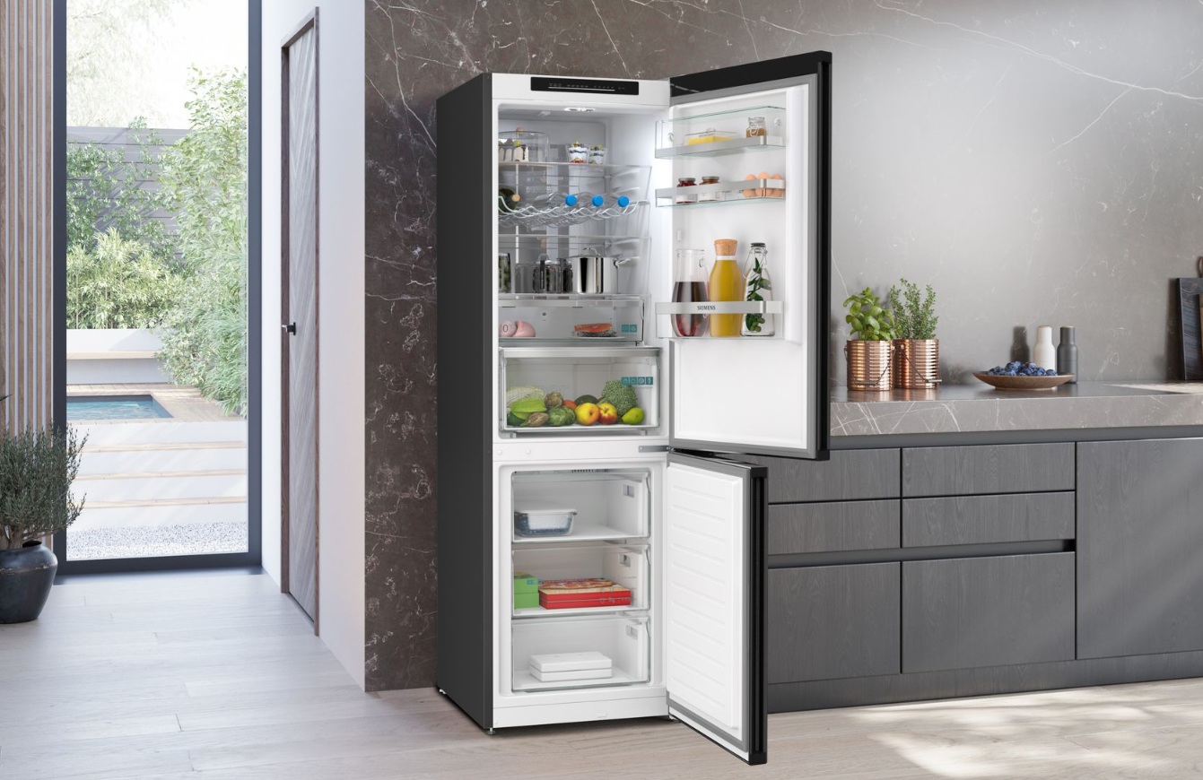 Siemens KG36NVXBG iQ300 186 x 60 cm Geborsteld zwart staal - Afbeelding 2